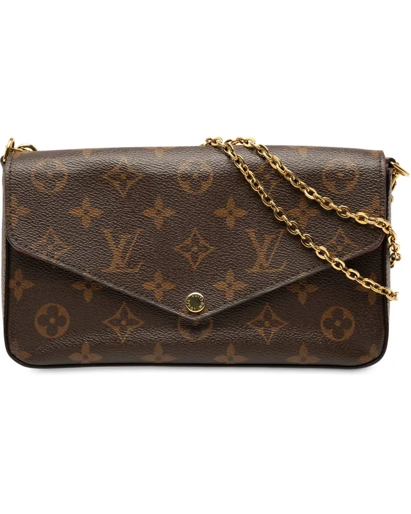 Louis Vuitton Hobo Bags Monogram Pochette Felicie braun Braun
