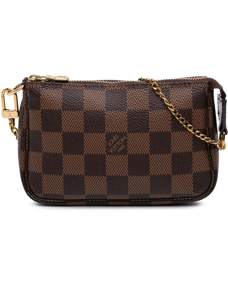 Louis Vuitton Crossbody Bags Damier Ebene Mini Pochette Accessoires braun Braun