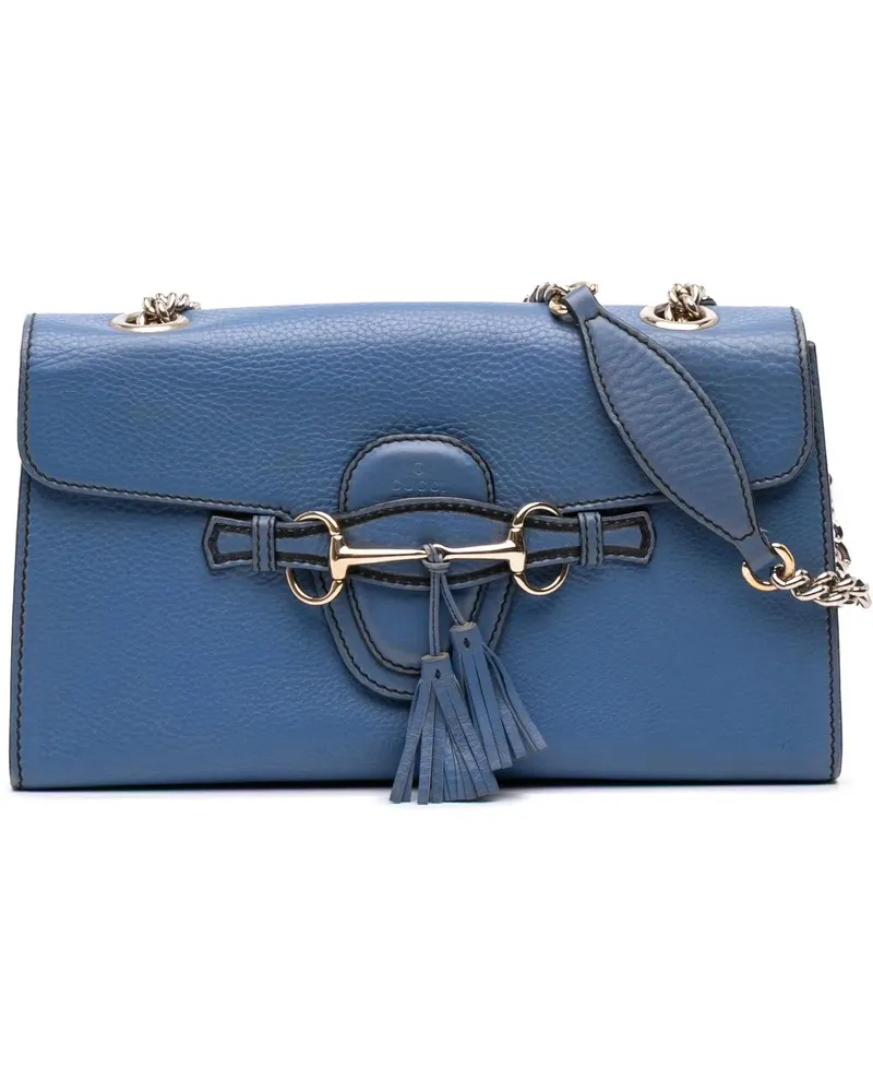 Gucci Hobo Bags Medium Leather Emily Shoulder Bag blau Blau