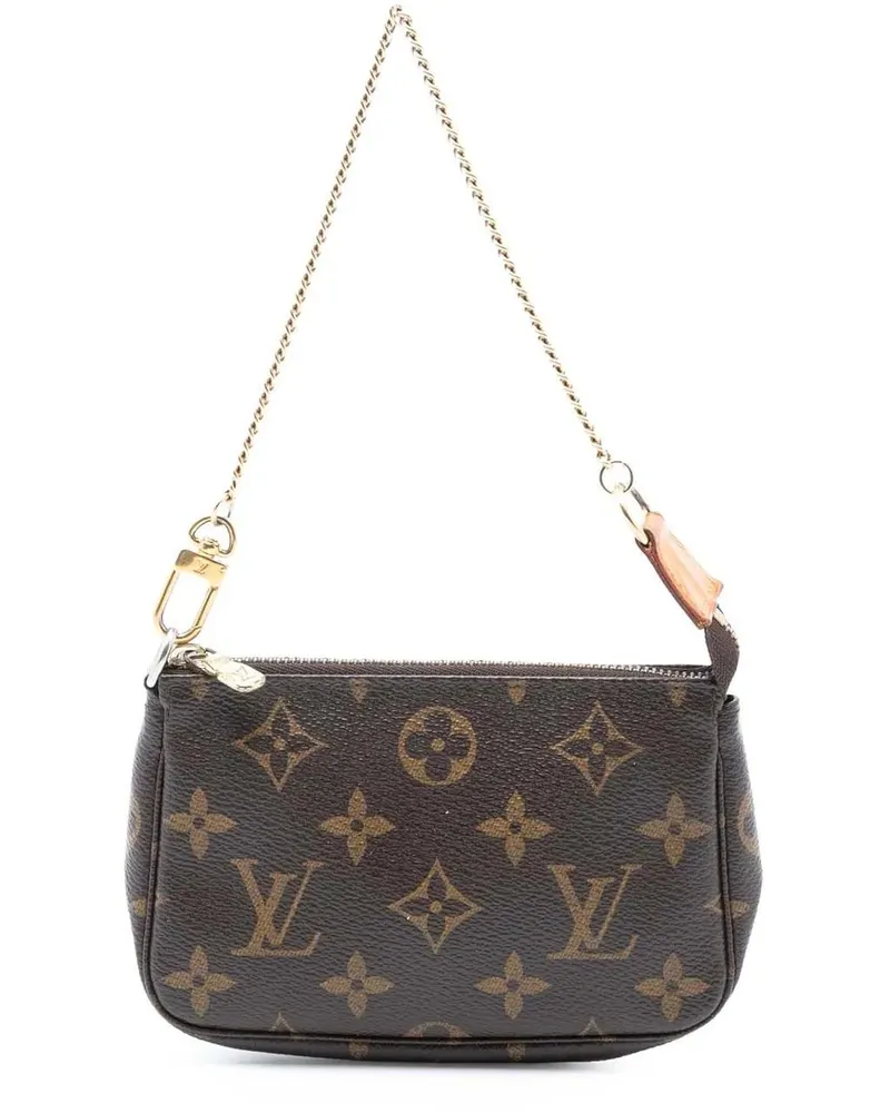 Louis Vuitton Crossbody Bags Monogram Mini Pochette Accessoires braun Braun