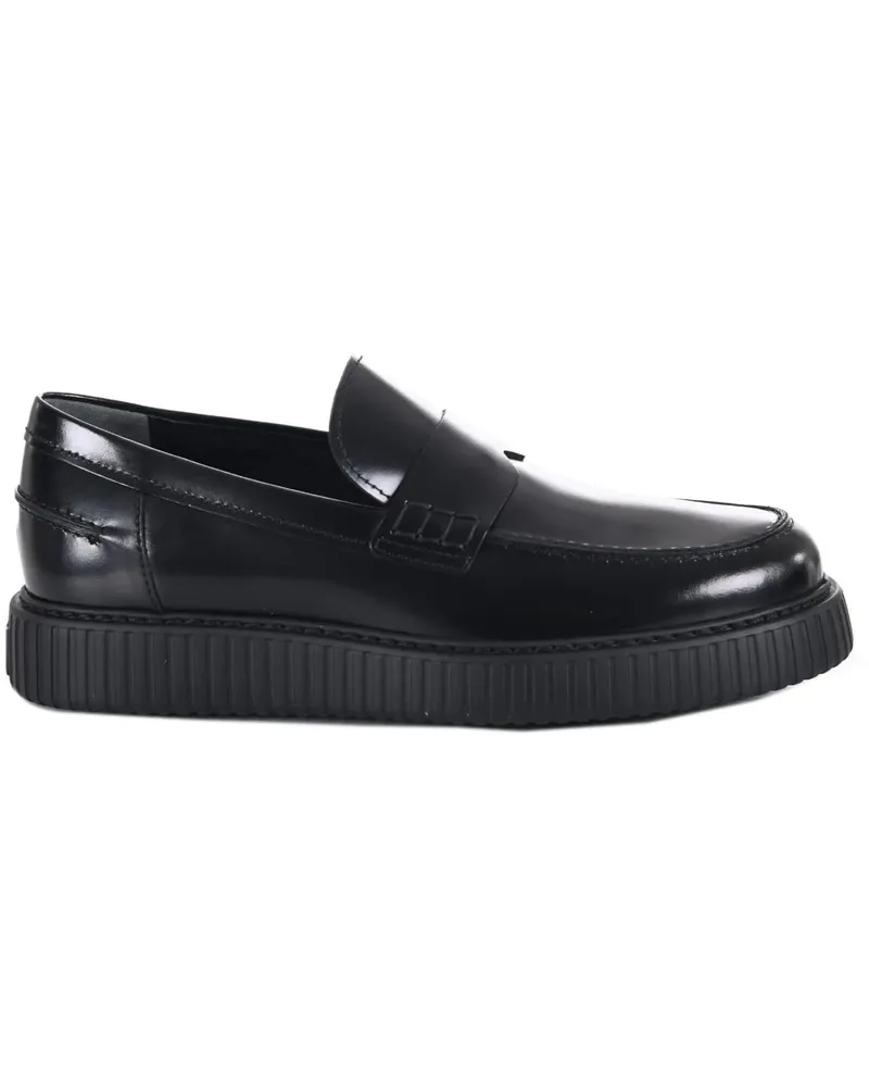 Hogan Loafer Flat Shoes Black schwarz Schwarz