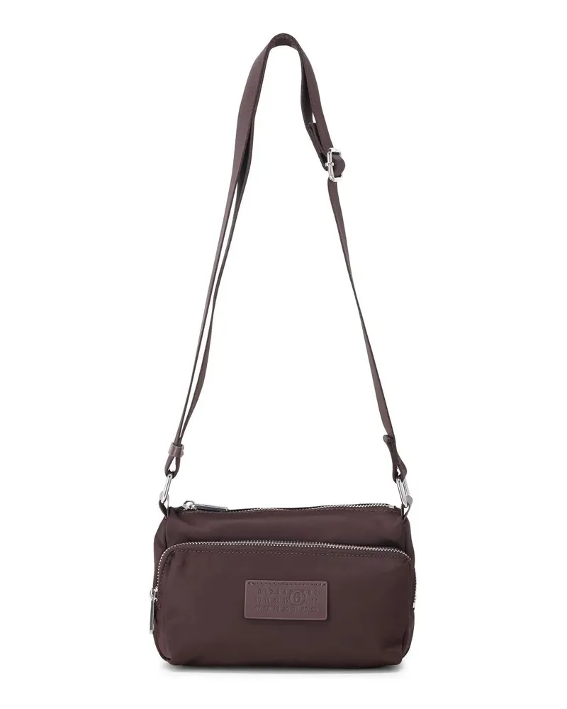 Maison Margiela Crossbody Bags Umhängetasche mit Logo violett Violett