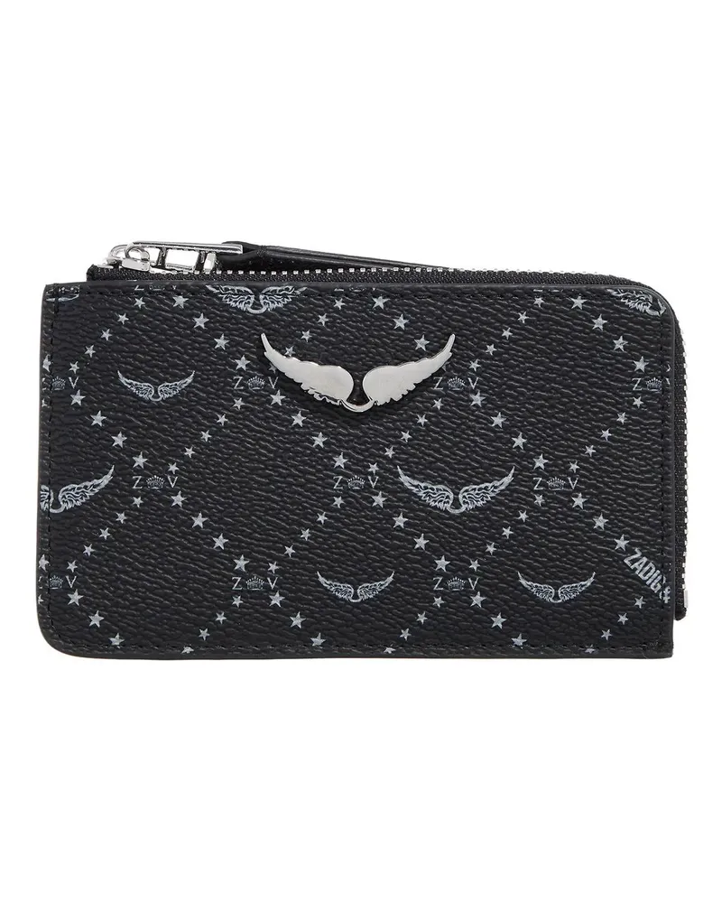 Zadig & Voltaire Portemonnaie Zv Card Monogram schwarz Schwarz