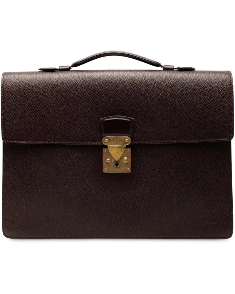 Louis Vuitton Crossbody Bags Taiga Serviette Kourad Briefcase rot Rot