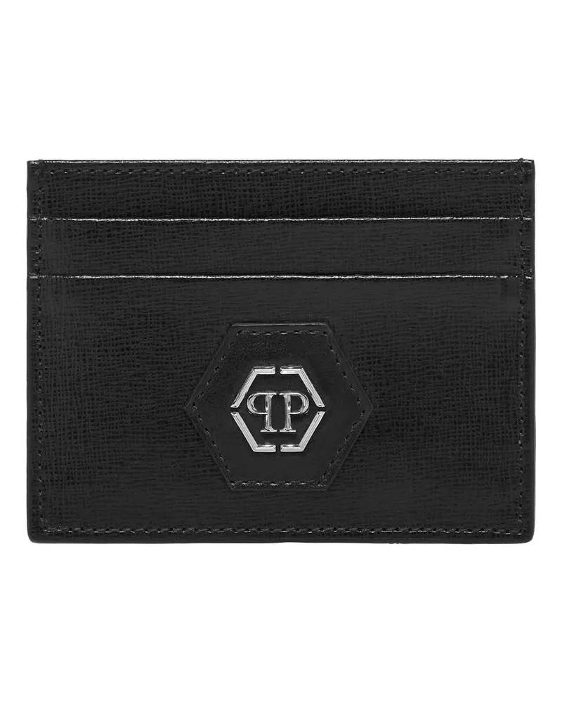 Philipp Plein Portemonnaies Inhaber Von Kreditkarten Hexagon schwarz Schwarz