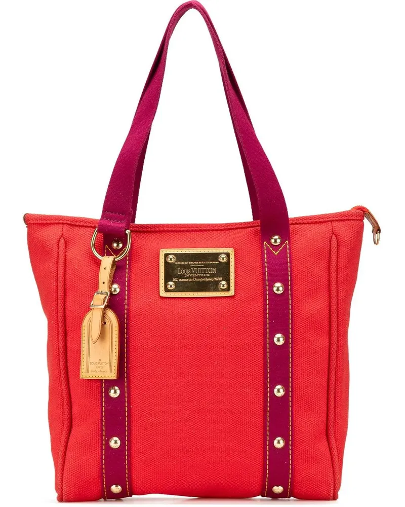 Louis Vuitton Shopper 2005 Antigua Cabas MM Tote rot Rot