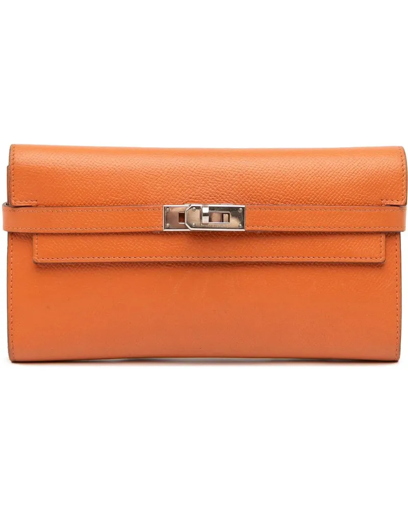 Hermès Portemonnaie Epsom Kelly Longue Wallet orange Orange