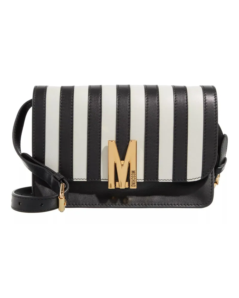 Moschino Crossbody Bags Stripes-M Group Shoulder Bag Schwarz