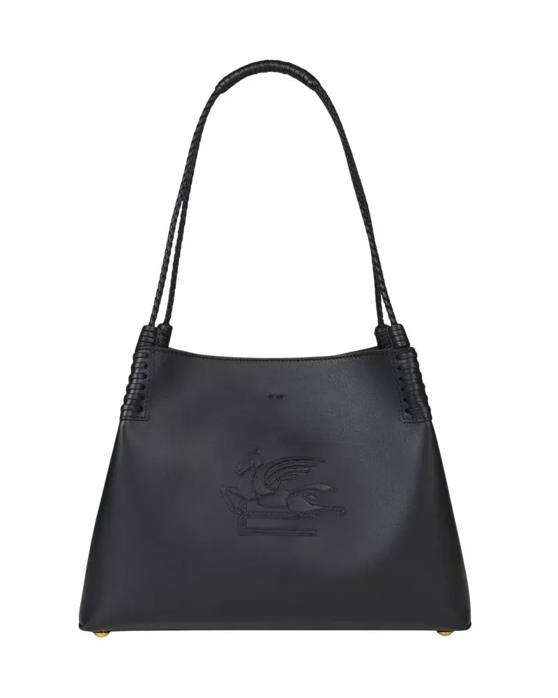 Etro Shopper & Totes Black Leather Small Libra Tote schwarz Schwarz
