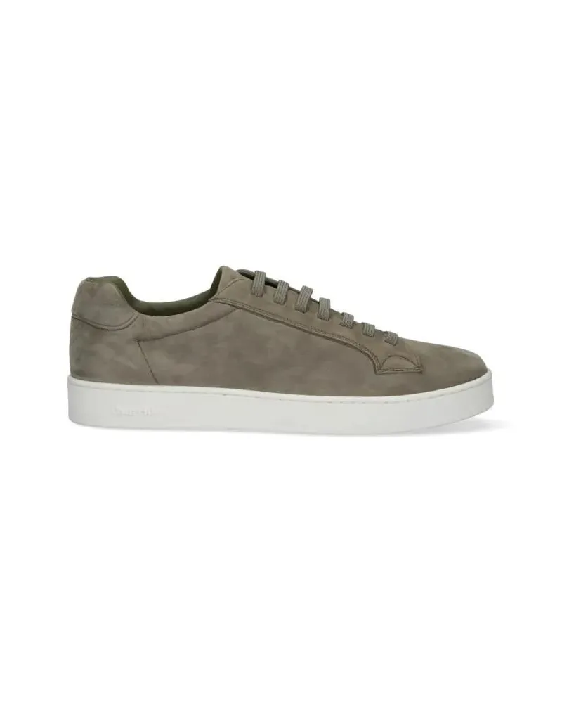 Church's Low-Top Sneaker Low-Top Suede Sneakers With Clean White Sole grau Grau
