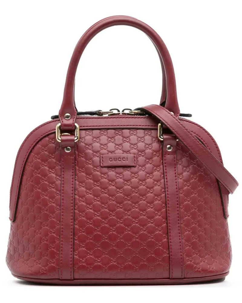 Gucci Hobo Bags Mini Microssima Dome Satchel rot Rot