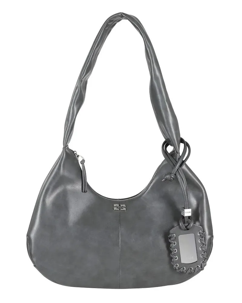 Ganni Hobo Bags Bou Bag Hobo Medium Bag grau Grau