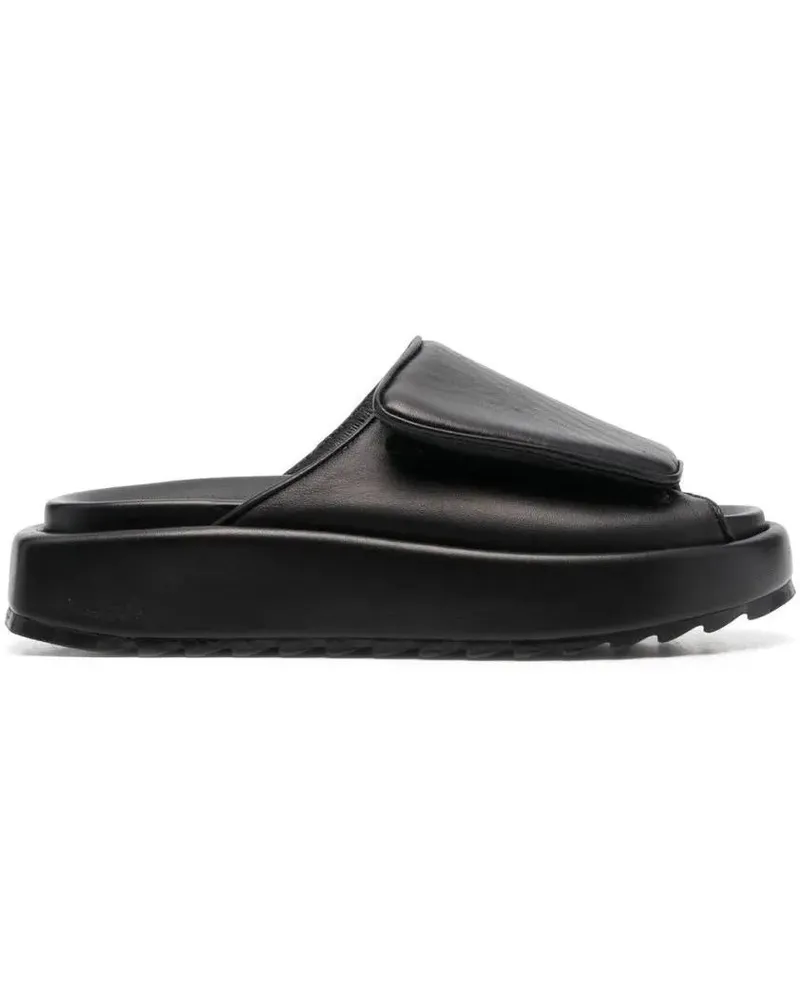 Gia Borghini Sandalen Gia 1 New Leather Slides schwarz Schwarz