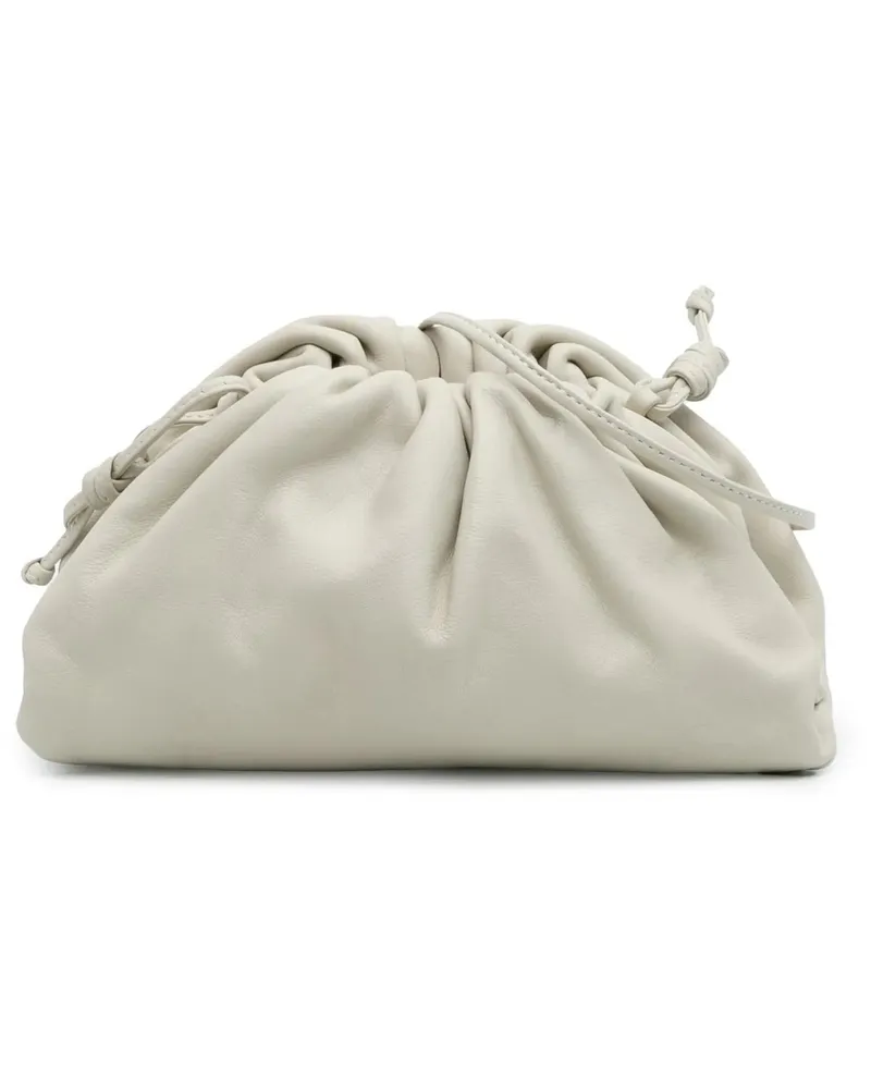 Bottega Veneta Hobo Bags Lambskin The Mini Pouch Crossbody weiß Weiß
