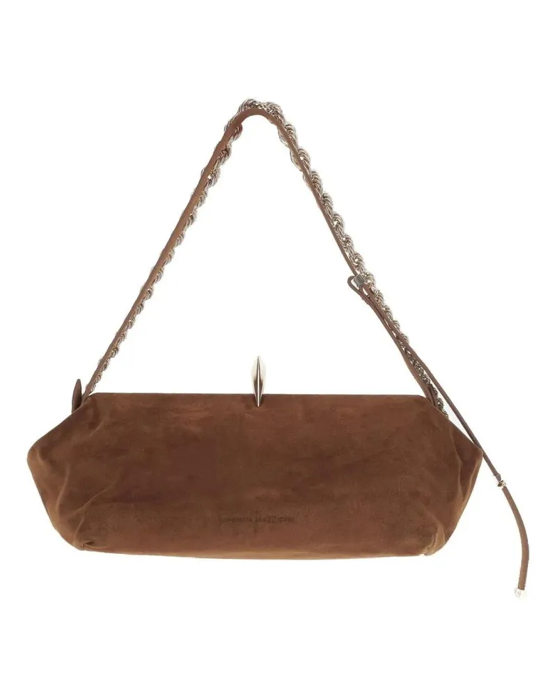 Benedetta Bruzziches Hobo Bags Sophia Suede Leather Bag braun Braun