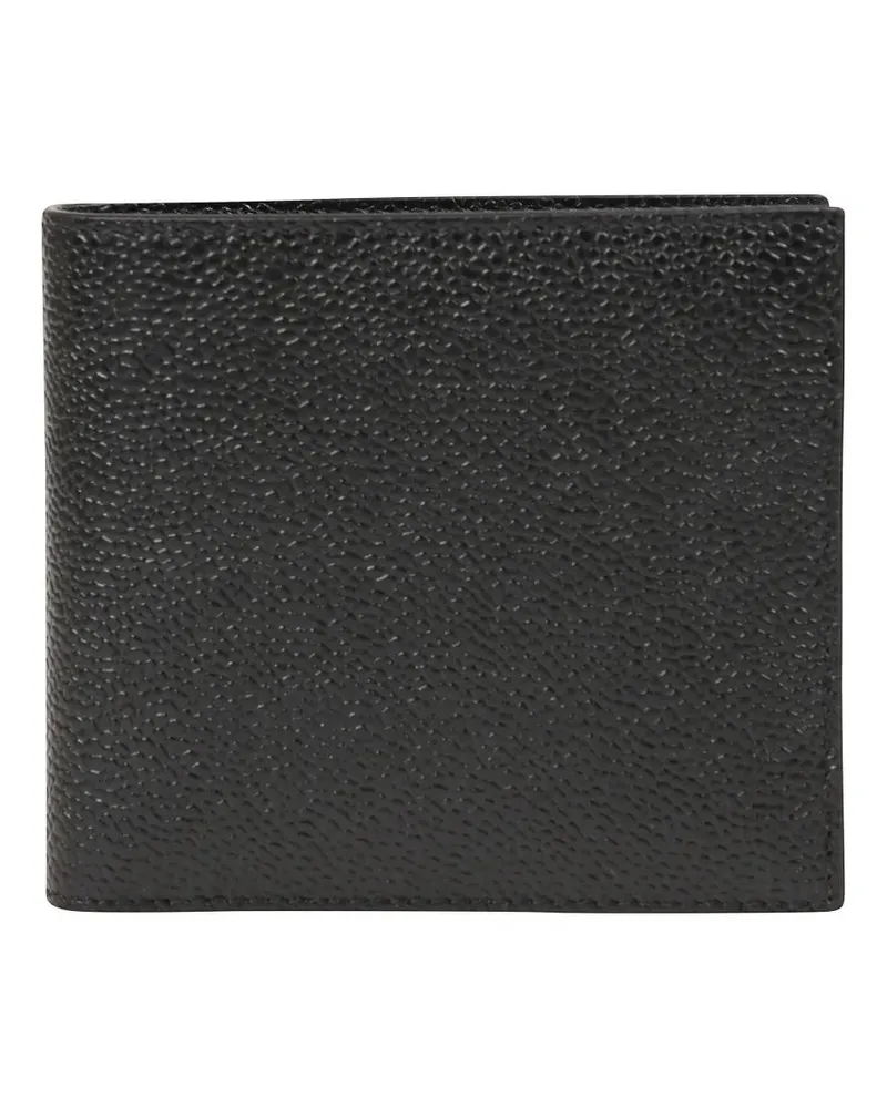 Thom Browne Portemonnaies Grain Leather Wallet schwarz Schwarz