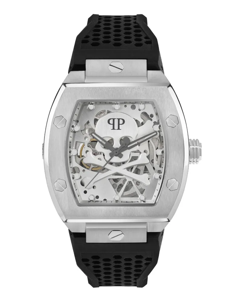 Philipp Plein Uhren Analoge Quarzuhr The $Keleton silver Silber