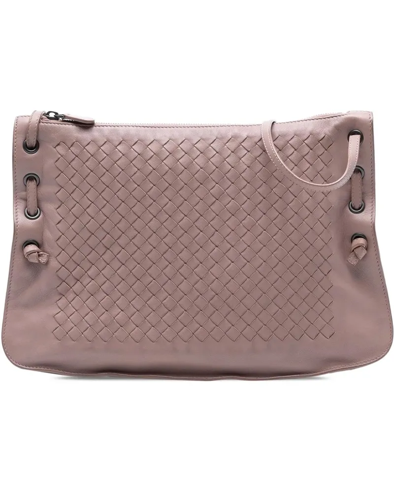Bottega Veneta Hobo Bags Nappa Intrecciato Nodini Crossbody rosa Gold