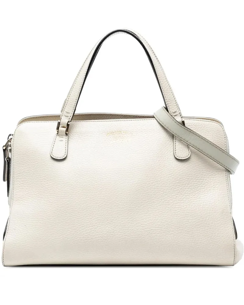 Gucci Hobo Bags Calfskin Swing Top Handle Satchel weiß Weiß