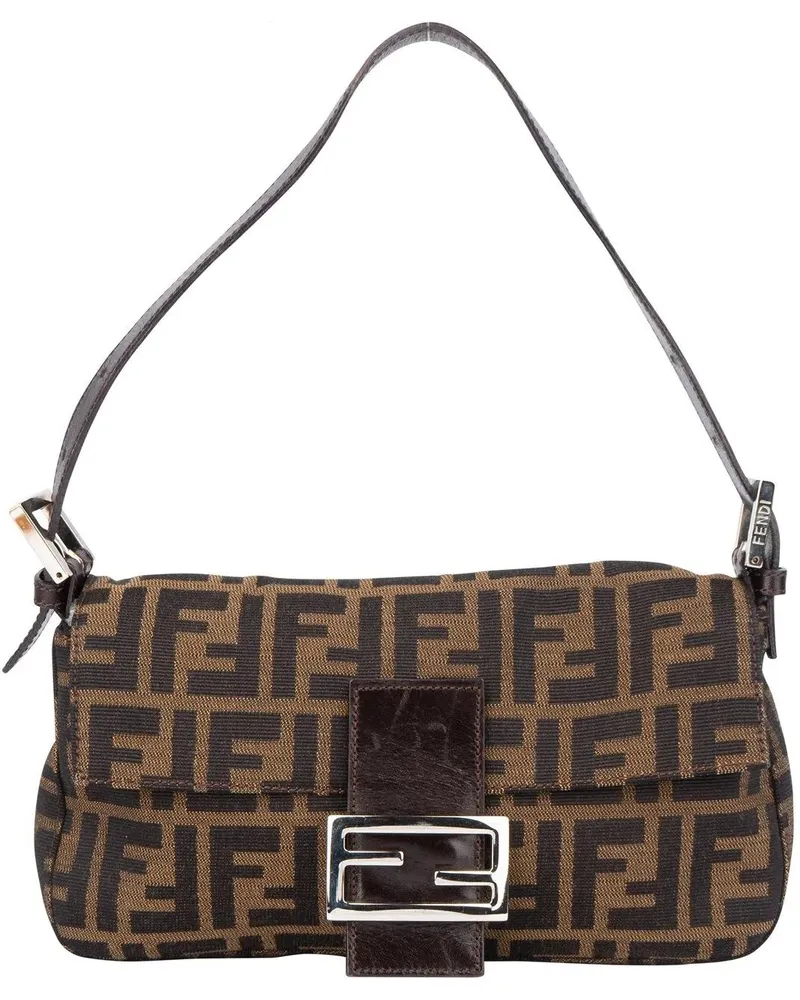 Fendi Crossbody Bags  FF Monogram Baguette Handbag bunt Bunt