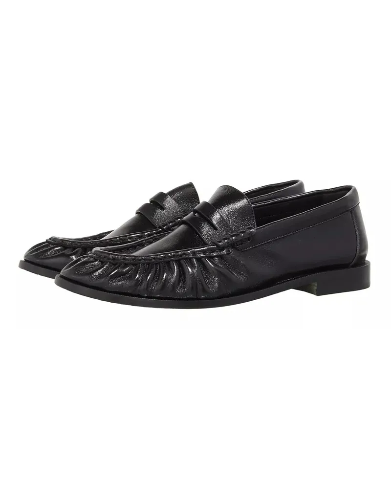 Saint Laurent Loafer Shiny Penny Loafer schwarz Schwarz
