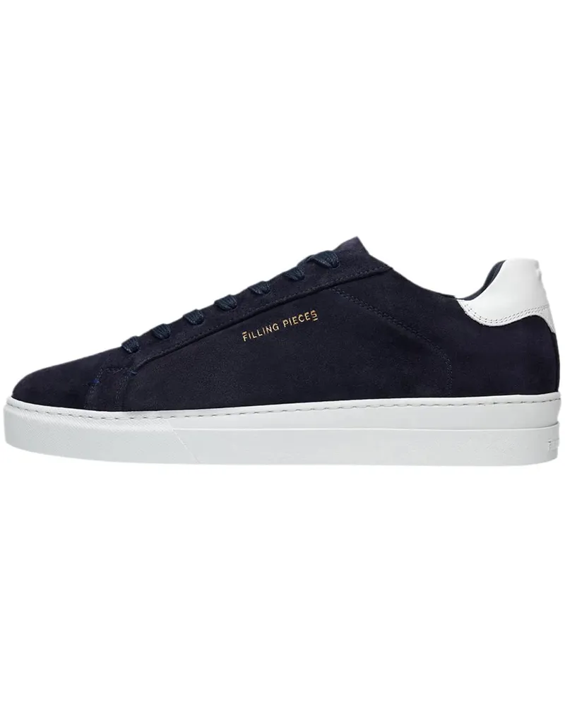 Filling Pieces Low-Top Sneaker Tiebreak Suede Navy blau Blau