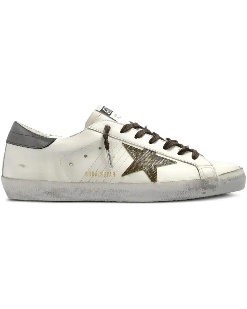 Golden Goose Low-Top Sneaker Classic Lace-Up Sneakers With Contrasting Heel And weiß Weiß