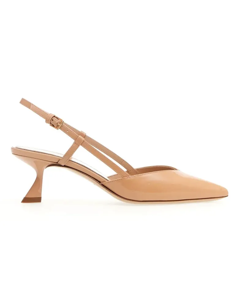NINALILOU Sandalen Slingback Vernice Nude Tacco 50 Mm braun Braun