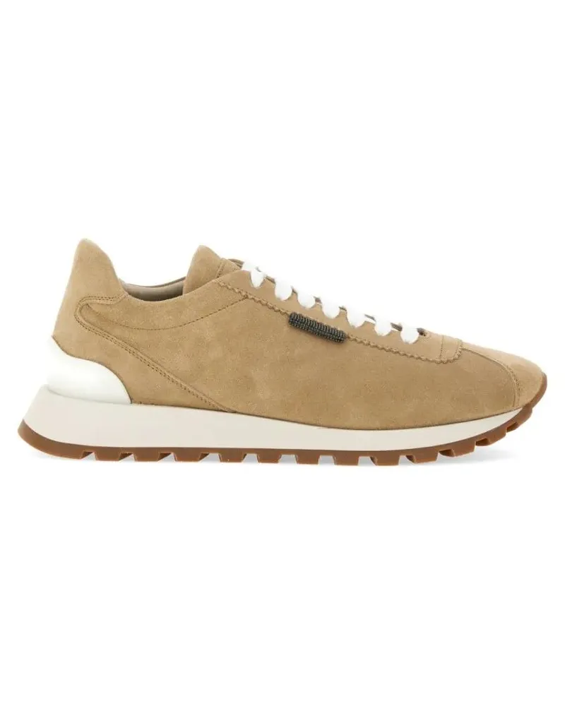 Brunello Cucinelli Low-Top Sneaker Suede Sneaker beige Beige