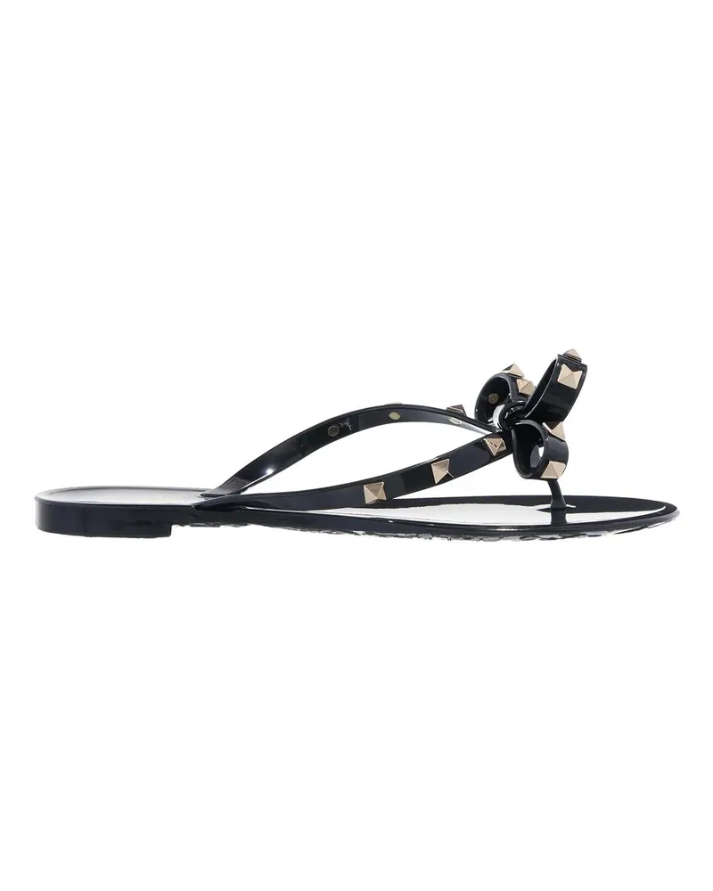 Valentino Garavani Sandalen 'Rockstud' Flip-Flop Sandals – Black schwarz Schwarz