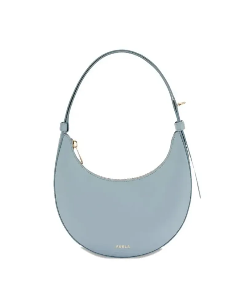 Furla Hobo Bags Curved Light Blue Shoulder Bag blau Blau