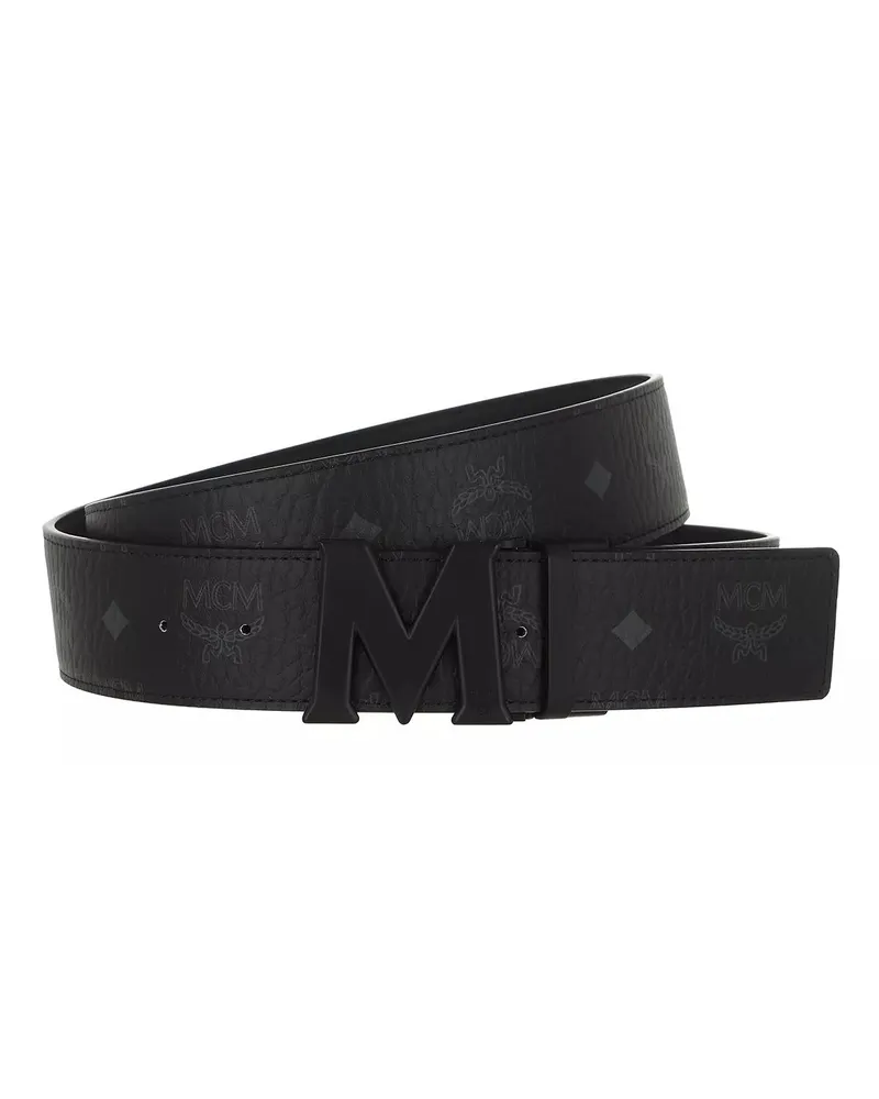 MCM Gürtel Claus Vi Belt Pvd Matt Bk 4 Size schwarz Schwarz