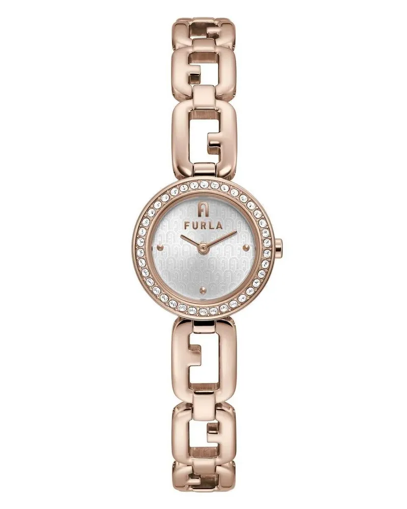 Furla Uhr Analoge Quarzuhr  Arco Chain pink Rosa