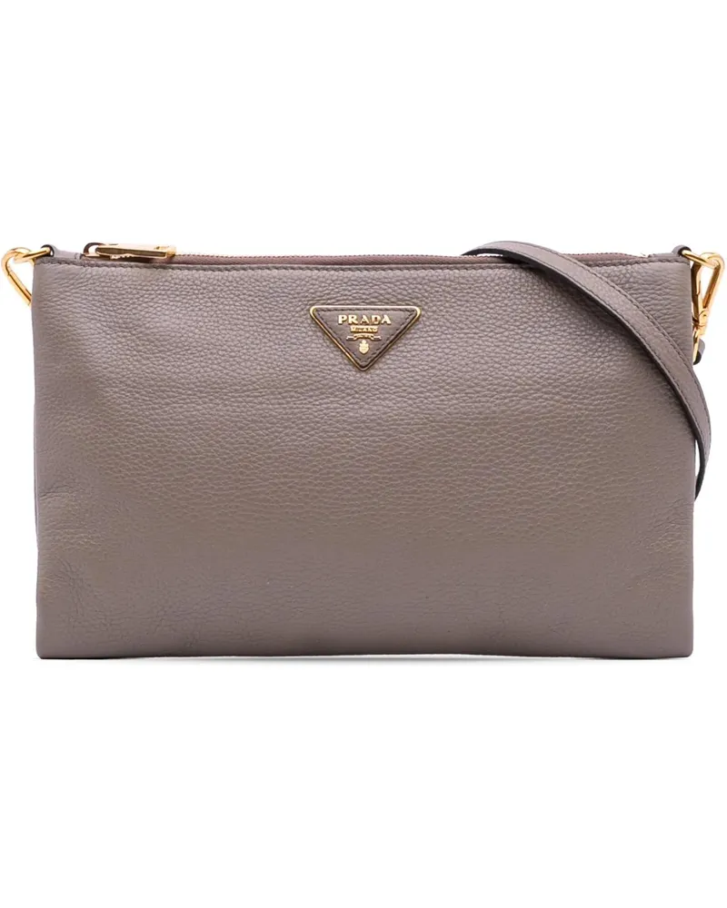 Prada Hobo Bags Vitello Daino Crossbody braun Braun