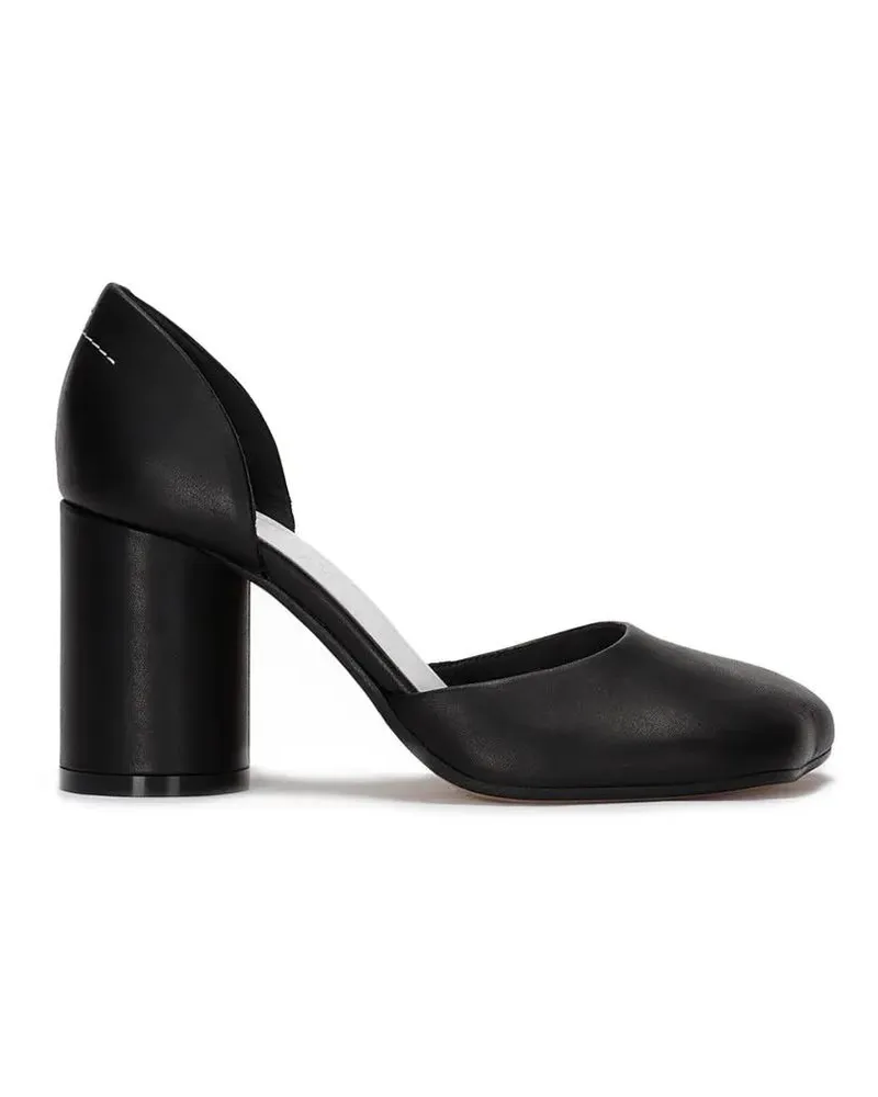 Maison Margiela Hohe Schuhe Asymmetric-Toe Black Pumps schwarz Schwarz