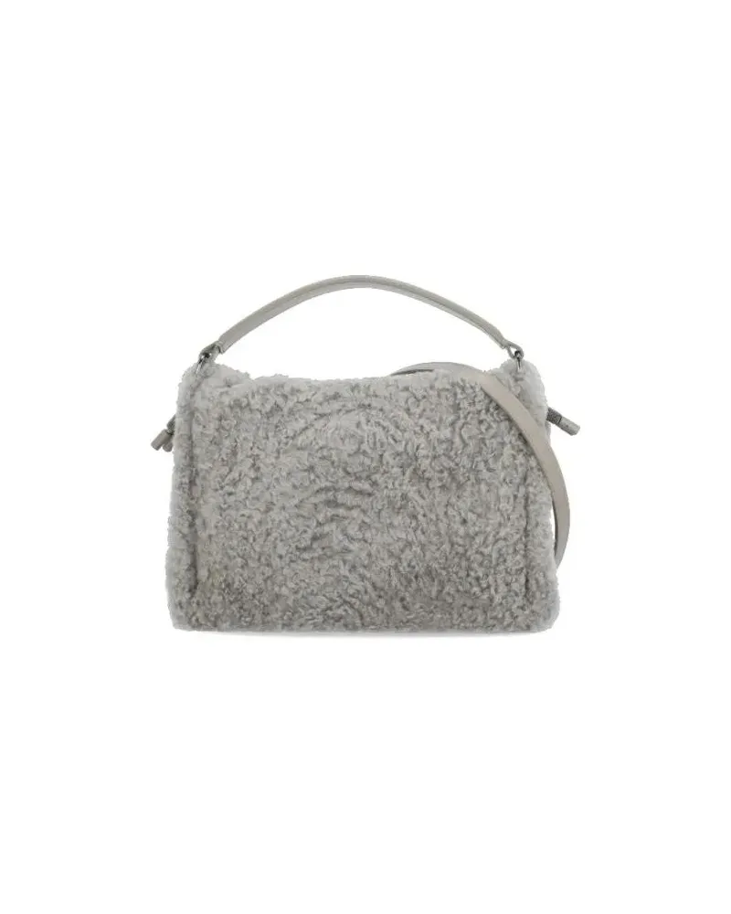 Brunello Cucinelli Beuteltaschen Bucket Mellow Bag grau Grau