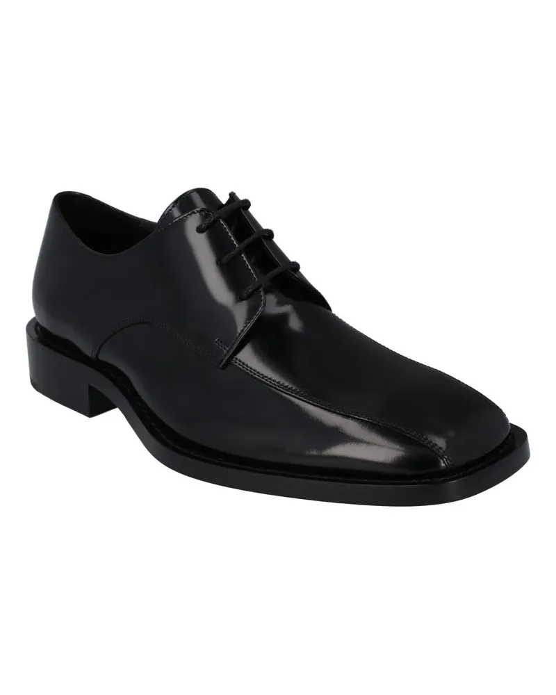 Balenciaga Low-Top Sneaker Rim Hi-Shine Derby Shoes Black schwarz Schwarz