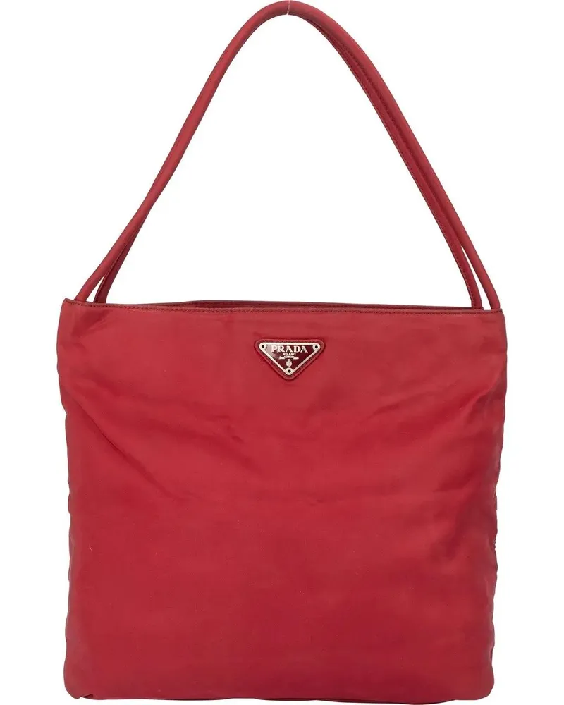 Prada Crossbody Bags  Red Nylon Triangle Handbag bunt Bunt