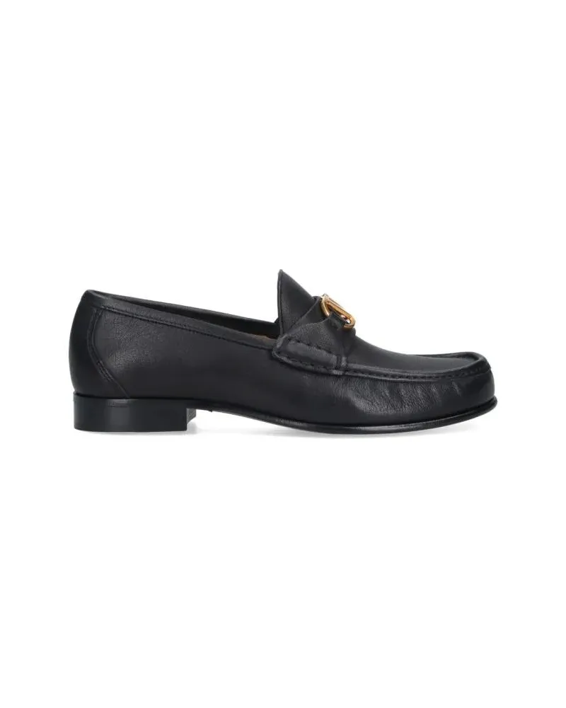 Valentino Garavani Loafer Vlogo Signature' Moccasins – Black schwarz Schwarz