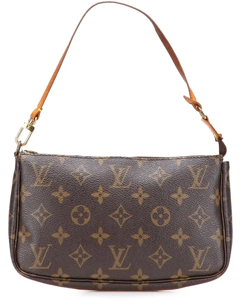 Louis Vuitton Hobo Bags Monogram Pochette Accessoires braun Braun