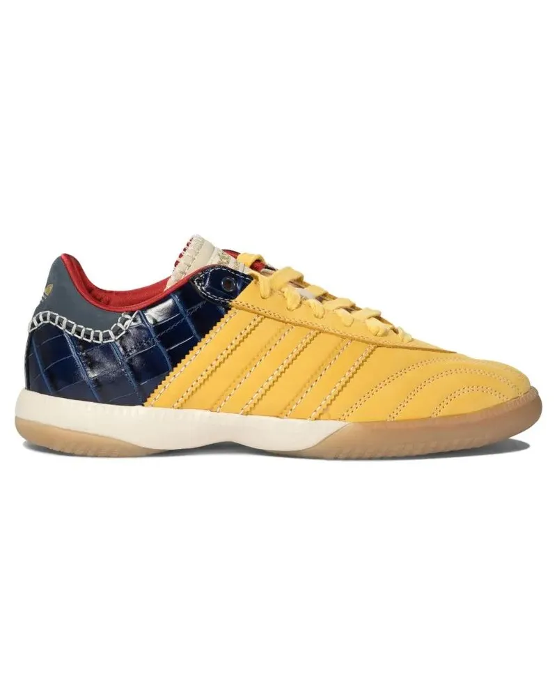 adidas Low-Top Sneaker Croc-Effect Leather And Suede Sneakers gelb Gelb