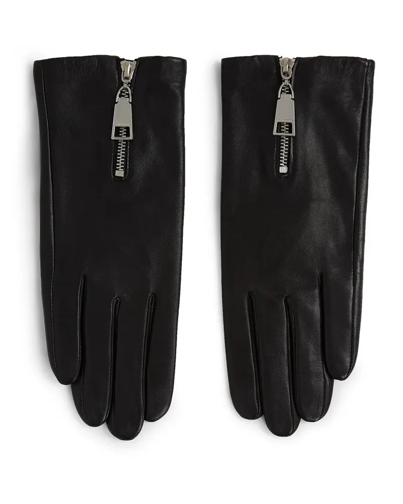 Karl Lagerfeld Handschuhe K/ESSENTIAL HANDSCHUHE MIT REISSVERSCHLUSS schwarz Schwarz
