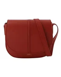 A.P.C. Shopper Betty Crossbody - Leather - Smoked Red Rot