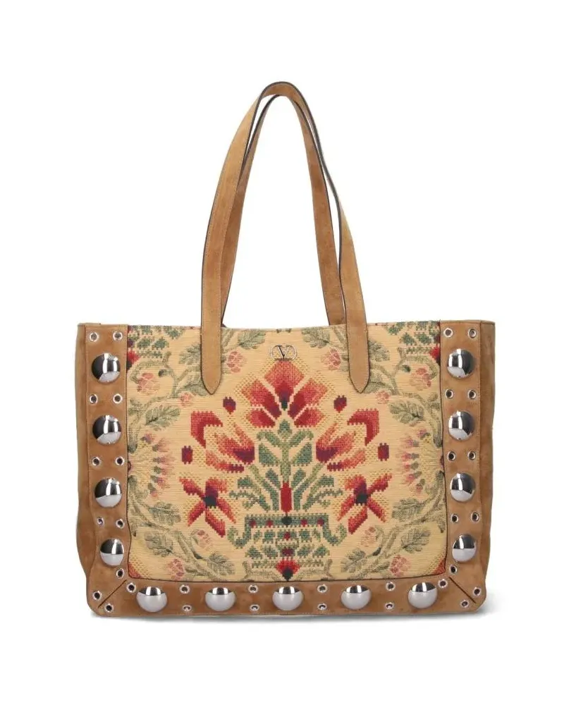 Valentino Garavani Shopper & Totes "Nellcôte" Large Tote Bag – Brown braun Braun