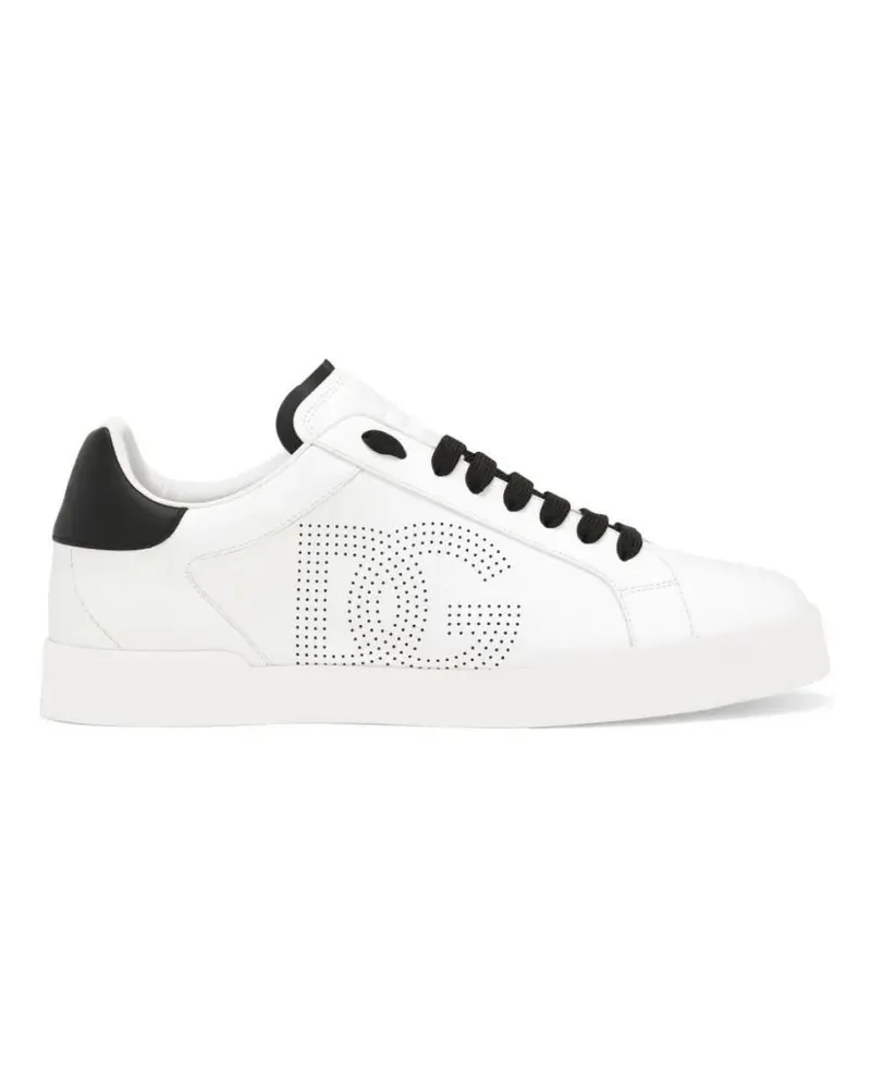 Dolce & Gabbana Low-Top Sneaker Sneaker Portofino weiß Weiß