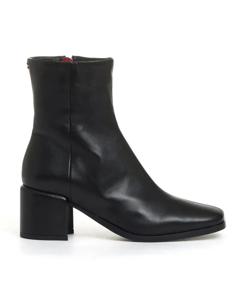 HALMANERA Stiefel Stivaletto Pelle Nera Tacco 60 Mm schwarz Schwarz