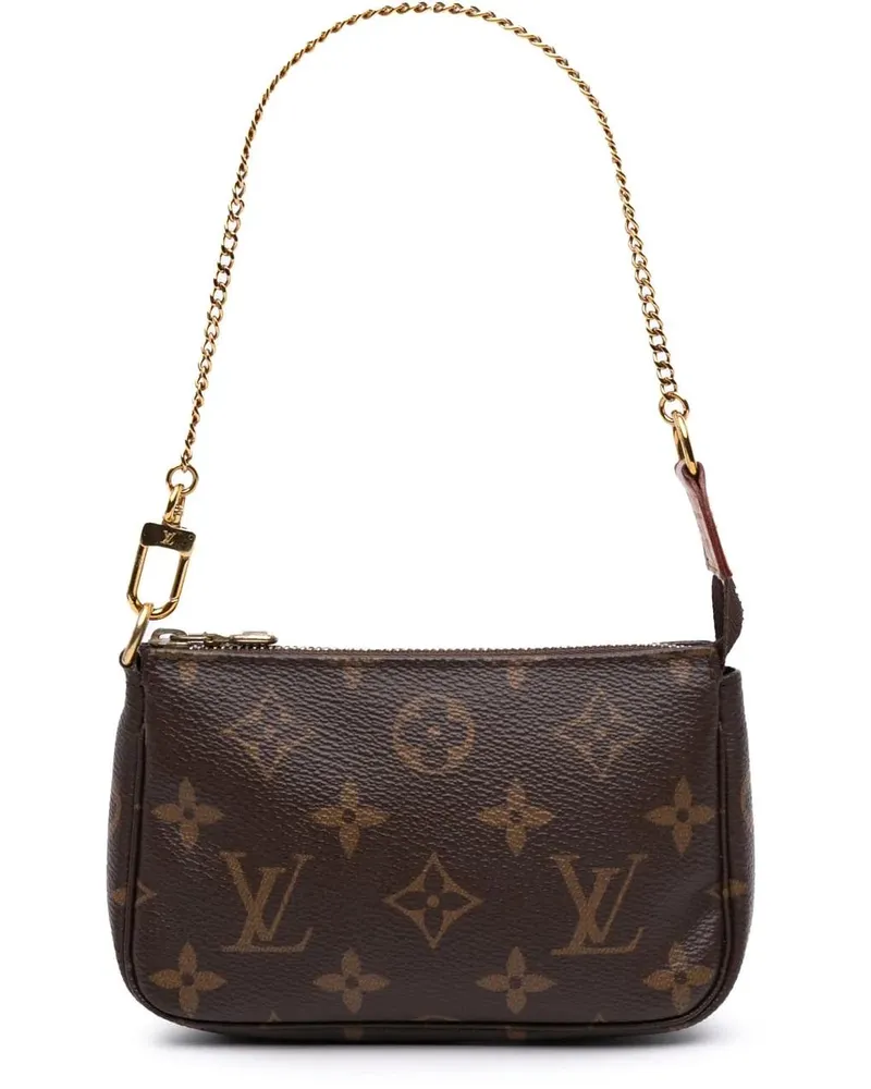 Louis Vuitton Crossbody Bags Monogram Mini Pochette Accessoires braun Braun