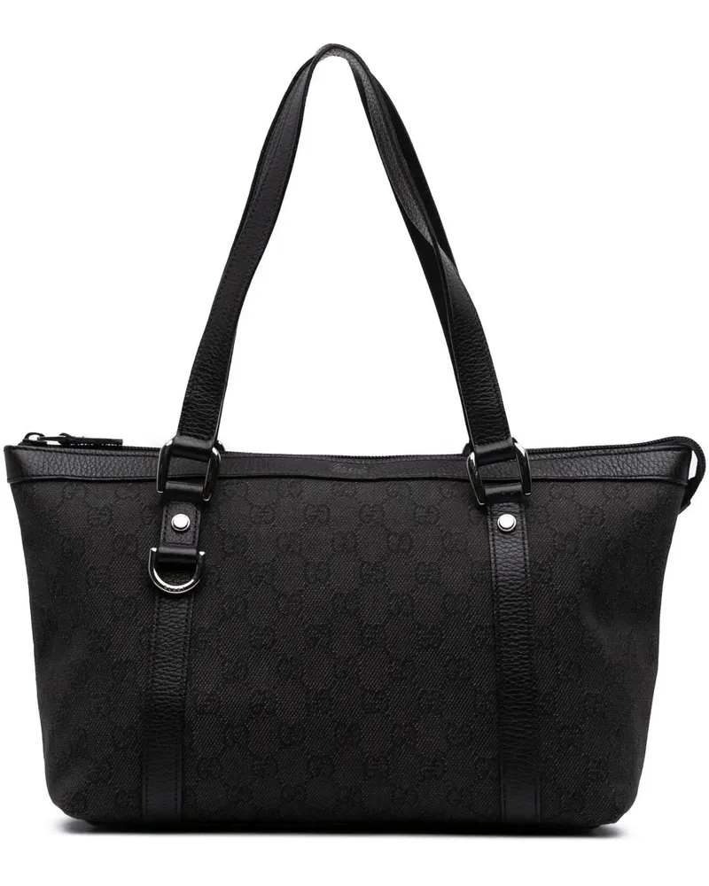 Gucci Shopper GG Denim Abbey D Ring Tote grau Grau