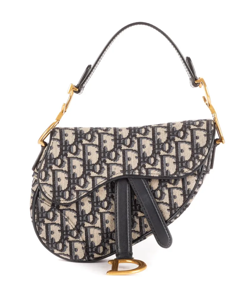 Dior Crossbody Bags Saddle Pouch blau Blau