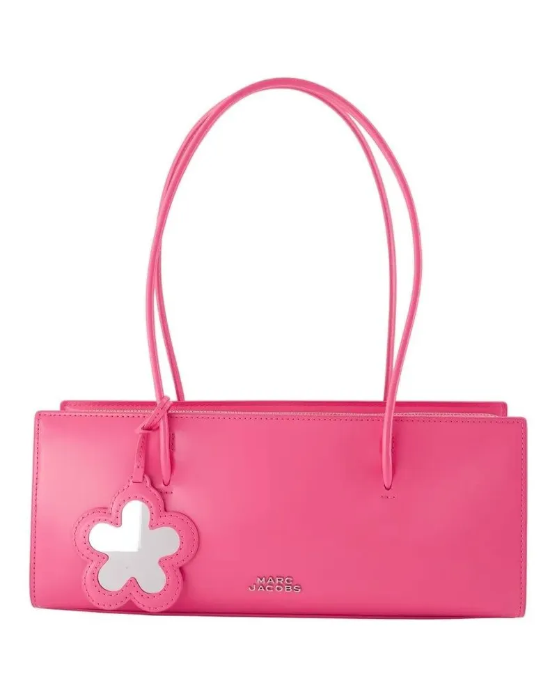 Marc Jacobs Hobo Bags Mirror Satchel Shoulder Bag With Flower Charm pink Rosa